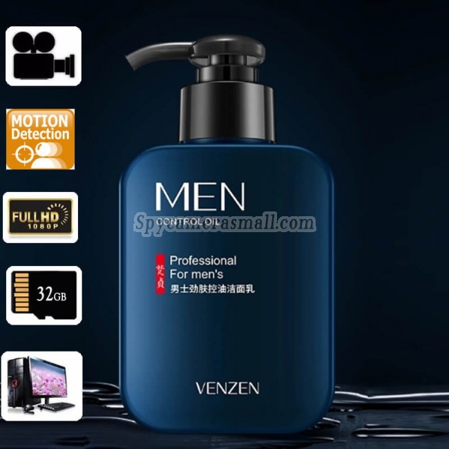 New Wifi Camera Spy Bathroom Shampoo for Men HD 32G 1080P Motion Actived
