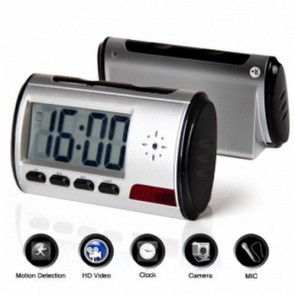 spy dvr - Digital Talking Clock with Hidden Security Camera + Motion Sensor